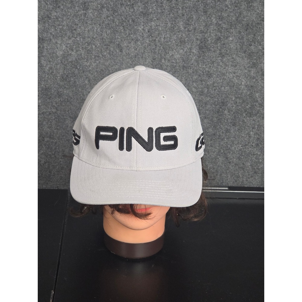 PING G425 Golf Cap Hat Flexfit White Black L XL Embroidered Logo‎ Outdoor Casual